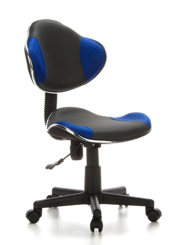 hjh-OFFICE-633000-Sedia-da-ufficio-per-bambini-KIDDY-GTI-2-grigio-blu-ideale-per-linizio-dellanno-scolastico-sedia-ergonomica-regolabile-in-altezza-base-stabile-schienale-ergonomico-sedia-giovent