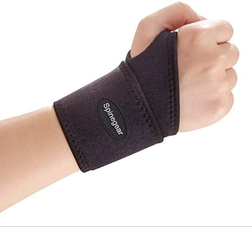 Spinegear wrist Support hand brace with Thumb Stabilizer for Sports and joint pain Relief wrist Injuries & Sprains One Size Fits Left or Right Hand for Men and Women