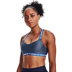 Under Armour Women's Crossback Low Bra, Utility