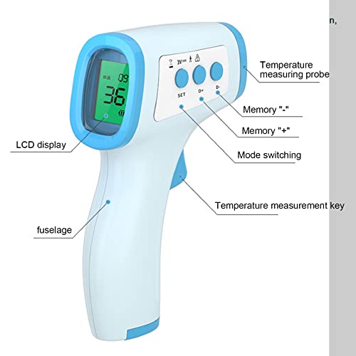 Kuhxz 𝐈𝐧𝐟𝐫𝐚𝐫𝐞𝐝 Forehead Thermometer, NonContact Forehead Thermometer