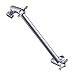 KES All BRASS 10-Inch Adjustable Shower Arm with High Flow Universal Showering Components, Polished Chrome
