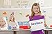 Magnetic Letters with Double Sided Dry Erase Magnetic Board - Alphabet Magnets Uppercase Lowercase Punctuation and Storage Box - Classroom & Home Education Learning for Vocabulary Sentence Building