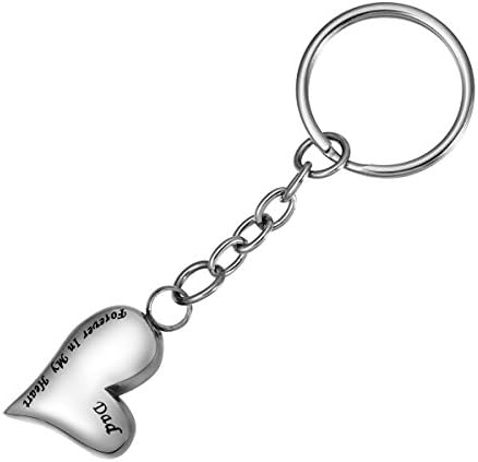 FCZDQMom Always in My Heart Cremation Jewelry Ash Memorial Keepsake Urn Pendant Keychain