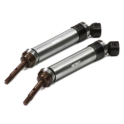 Integy RC Model Hop-ups T8564GUN XHD Steel Rear Universal Drive Shaft (2) for Traxxas 1/10 Slash & Stampede 4X4