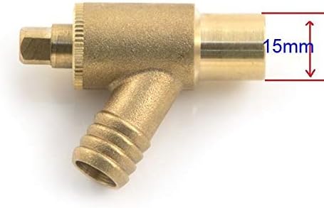 PSW TRADE SUPPLIERS LTD Type A Brass Drain Cock 15mm, Gold Finish - Image 3
