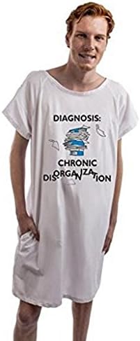 Giftgowns Disorganization Medical Hospital Gown Cotton (Large)
