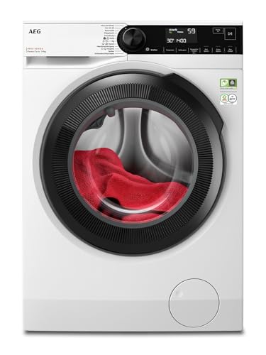 AEG Waschmaschine 9kg Serie 8000 PowerCare - Faserschonend Sauber in nur 59 Min. bei 30°C, A-10%, Dampf-Programm – Weniger Bügeln, Nachlegefunktion, E