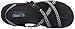 Skechers Women's Reggae Kooky Flat Sandal,black/grey,7 M US