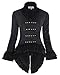 Belle Poque Womens Gothic Steampunk Floral Jacket Coat With Lace Embellishments BP223