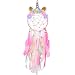 QtGirl Dream Catchers for Kids Unicorn Dream Catcher Feather Wall D&eacute;cor for Girls Bedroom Flower Wall Hanging Decoration Flower Dream Catcher primary