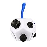 Zehui 12 Sides Fidget Toys Psychological Hint Gadget Relieves Stress And Anxiety And Boredom for Children and Adults White