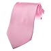 TopTie Solid Neck Ties, Multiful Color Formal Necktie, Cancer Awareness Color-Pink