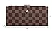 Daisy Rose Checkered Multi card Wallet Clutch - RFID Blocking Organizer Card Holder with zipper pockets -PU Vegan Leather