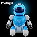 Elemusi Remote Control Wireless Mini Robot Interactive Programmable Robot Toys with Sliding,Song,Music,Tongue Twister,Math,Great Birthday Gift for Kids. (Blue)thumb 3
