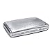 Credit Card Holder - Silver Stainless Steel RFID Blocking Protector - for Men & Women -Stylish Travel Wallet as Gift - Protection for Your Bank and ID Cards Against RFID Scanners (Silver)