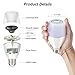 ROKOO LED Music Light Bulb with Bluetooth Speaker E26/E27 9W RGB Color Changing Dimmable Light App Controlled Alarm Setting Bluetooth 4.0 Stereo Audio Bulb for Dating Party Bedroom Bathroom Courtyard