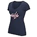 NHL Women's Her Full Logo Short Sleeve Slub V-Neck Tee