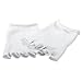 FootSmart Gel-Lined Compression Toe Separating Socks, Pair , White / One Size