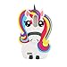 Case for ZTE Zmax Pro,Rainbow Unicorn Horse Shaped Animal Fashion 3D Cute Cartoon Character Protective Skin Soft Rubber Silicone Case Back Cover for ZTE Zmax Pro / ZTE Z981 (6.0