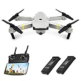 Drones with Camera 720P HD, Global Drone GD88 PRO, Selfie Pocket Drone with Altitude Hold, One Key Take Off/Landing, Wi-Fi FPV Quadcopter Drones for Adults, Beginners - (2 Batteries)