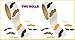 Mustache Stickers - 200 Pc Moustache Party Favor (2 Rolls) by toyco