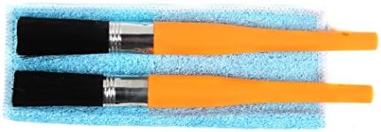 tigerchill TrimClean Detail Brush (2 Pack), Bonus Cloth Included