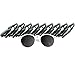 LADY&HOME Bachelorette Party Cat Eye Sunglasses Bridesmaid Sunglasses Bridal Shower Supplies 10pcs Round Weddings Sunglasses (Black)