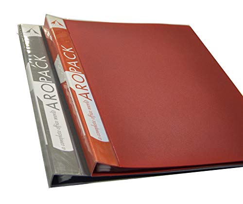 Aropack Business Card Holder, Debit/Credit/Bussiness/Visiting Name Id Card Holder Book Cash Organizer File – 480 Pocket. (RED) 1 Pcs.