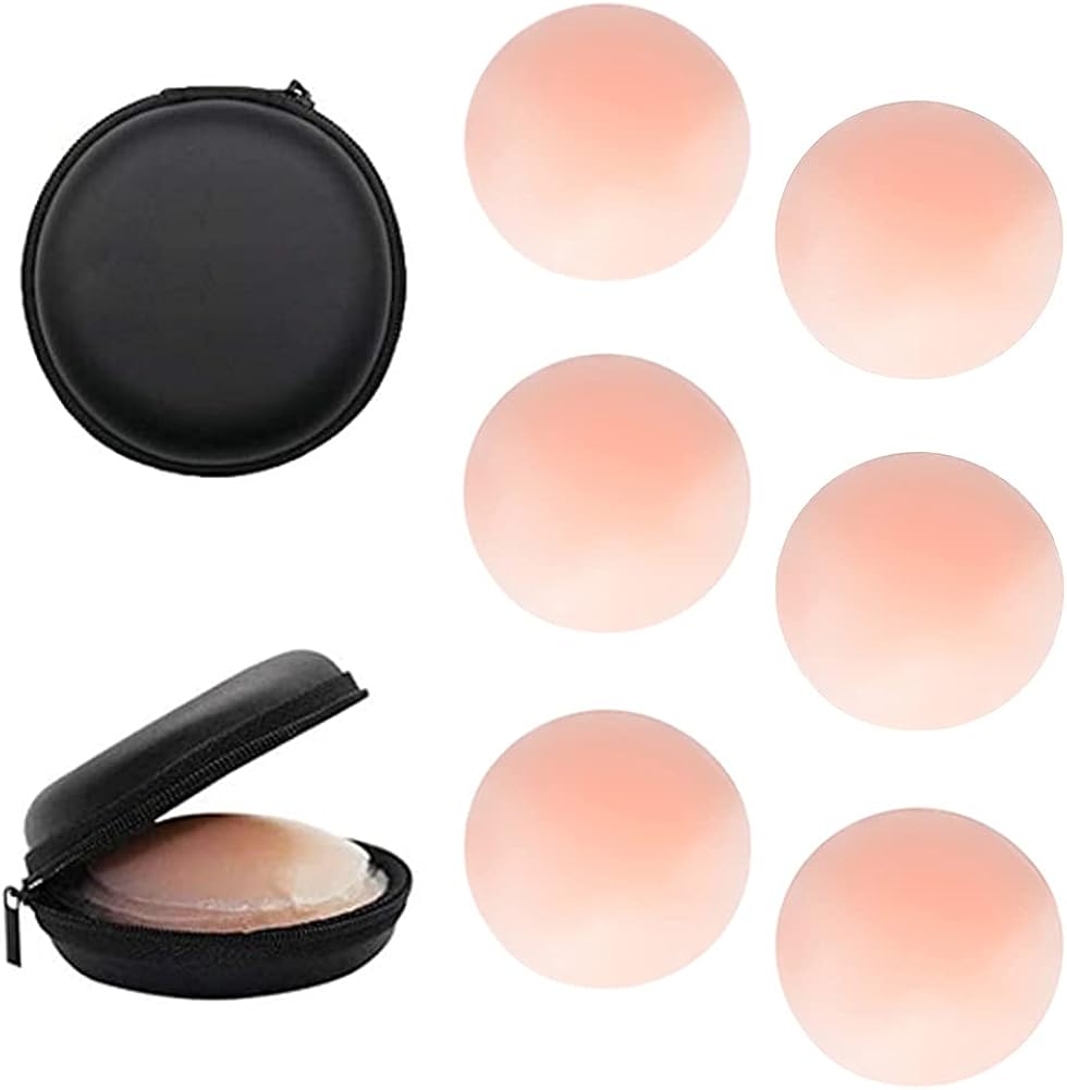 AISOO 2/3 Pairs Nipple Covers Reusable SelfAdhesive Invisible Silicone