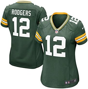 Womens 12# Rodgers Game Team Spirit Jersey for Packers Medium