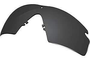 Glintbay 100% Precise-Fit Replacement Sunglass Lenses for Oakley Si Ballistic M Frame 2.0 - Polarized Advanced Black