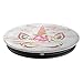 dark Pink Floral Unicorn Face On a White Background PopSockets Adhesive PopGrip