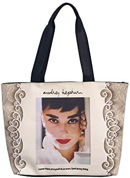 Audrey Hepburn Retro Icon Signature Shoulder Bag Tote Purse Handbag