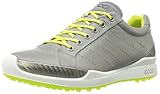 ECCO Men's Biom Hybrid Golf Shoe,Warm Grey/Lime Punch,42 EU/8-8.5 M US