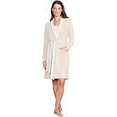Barefoot Dreams CozyChic Ultra Lite Tipped Ribbed Short Robe