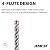 SDS Plus Hammer Drill Bit Set, 5pcs Carbide Rebar Bits for Concrete, Masonry, Brick, Granite