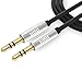 GBB 3.5mm Auxiliary Audio Cable (3.3ft / 1m) AUX Cable for Headphones, iPods, iPhones, iPads, Home / Car Stereos and More (Black)