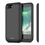 Battery Case for iPhone 8/7, iPosible 4500mAh Ultra Slim Portable Extended Battery Pack Backup Charging Case for Apple iPhone 7/8 (4.7 inch) Rechargeable case Charger Power Bank-Black