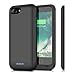 Battery Case for iPhone 8/7, iPosible 4500mAh Ultra Slim Portable Extended Battery Pack Backup Charging Case for Apple iPhone 7/8 (4.7 inch) Rechargeable case Charger Power Bank-Black
