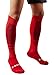 Matari Men's Sports Athletic Compression Football Soccer Socks Over Knee High Socks (Red)
