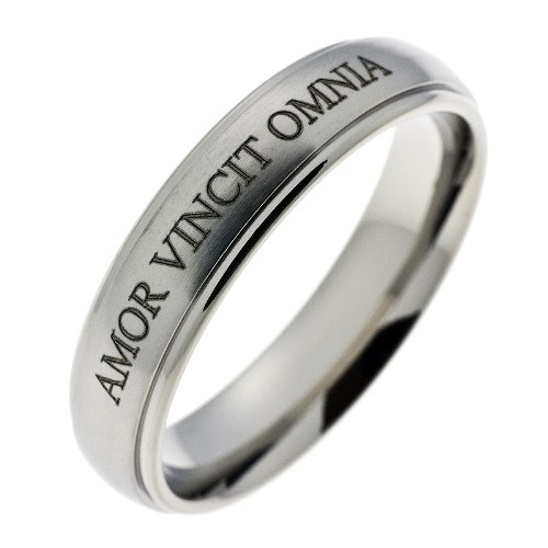 Ehering / Trauring / Partnerring core.emotion Titanring matt / poliert mit Aussengravur