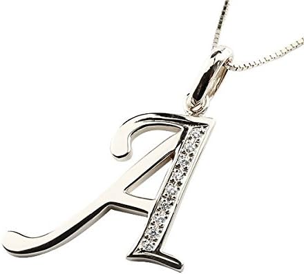 プラチナ イニシャル ネックレス ペンダント ネーム アルファベット A ダイヤモンド Pt900 メンズ レディース Clorela Com Mx