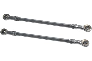 BUHNSS 2pcs 220mm 8mm Hole Adjustable Steering Shaft Tie Rod For 49cc Electric ATV Go Kart