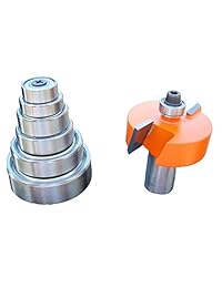 CMT 835.501.11 Profundidad Variable de 1 8 de pulgada a 1 2-inch, 1 2-inch Altura de corte, 1 2-inch vástago rabbeting Router Bit Set