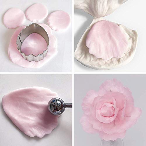 Gum Paste Flowers and Leaves Fondant Tools Kit8set Metal Flower Cutter