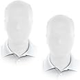 JEGERMIG 2 Pieces Black Full Face Mask Halloween Spandex Adult Hood Faceless Morph Head Cloth