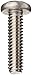 316 Stainless Steel Machine Screw, Plain Finish, Pan Head, Phillips Drive, 1/2