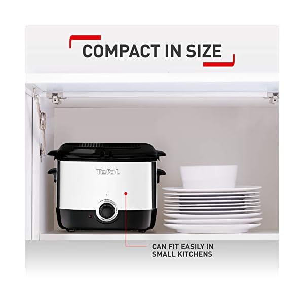 Tefal-FF220040-Mini-Deep-Fryer-2-Portions-06-Kg-Capacity-1000-W-Stainless-Steel Tefal FF220040 Mini Deep Fryer, (2 Portions), 0.6 Kg Capacity, 1000 W, Stainless Steel