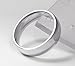 MEALGUET 6MM High Polished Traditional Plated Plain Stainless Steel Promise Wedding Bands Ring Size US4-14, Gold/Silver/Blue