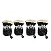 Winter Warm Dog Shoes Rubber Anti-Slip Pet Shoes for Cats Small Dogs Chihuahua Yorkie Puppy Thick Snow Dog Boots Socks 4pcs up to 11lbs (S, Black)